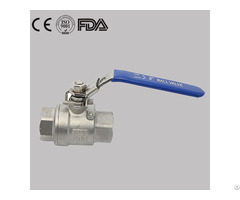 High Pressure Stainless Steel Sanitary 1pc Customizable Ball Valve For Brewing