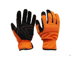 Hand Protection Mechanic Work Safety Gloves Made By Cow Leather