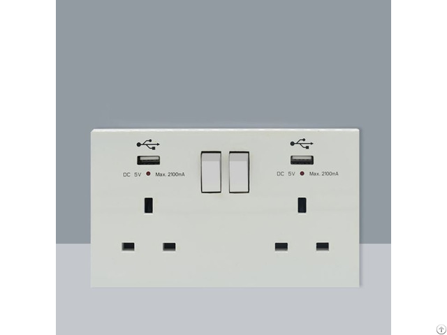 Usb Switch Double Hole Sites Socket