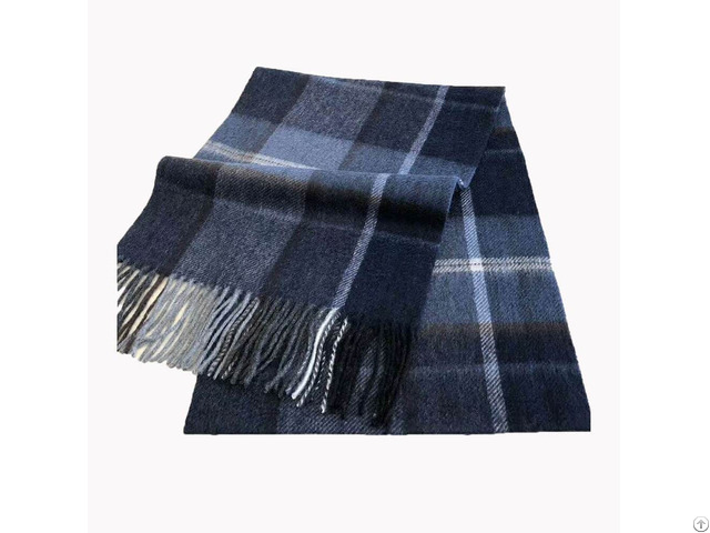 Mens Cashmere Scarf Plaid Fashion