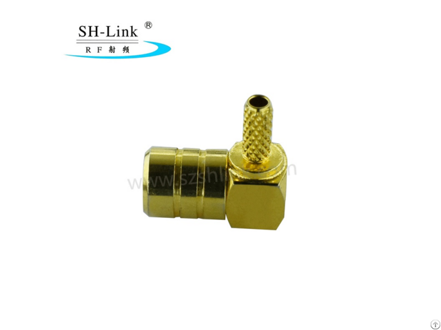 Rf Coaxial Smb Female Jack Crimp Right Angle Connector