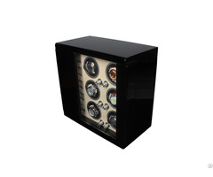 Pure Black Piano Lacquer Wood Watch Winder Box