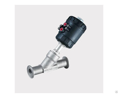 Stainless Steel Sanitary Tri Clamp Single Acting Angle Seat Valve