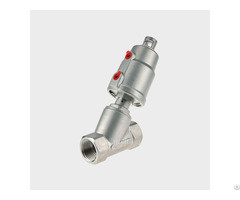 Sanitary Thread Ends Angle Seat Valve With Pneumatic Actuator
