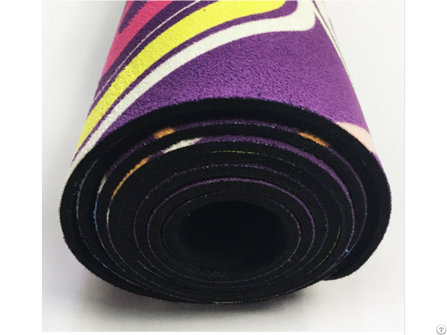 Sublimated Suede Yoga Mat