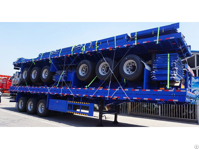 Cimc 3 Axle Livestock Fence Semi Trailer