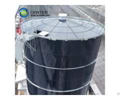 Glass Fused Steel Tanks With Aluminum Alloy Trough Deck Roof