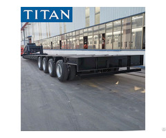 Removable Gooseneck 4 Axle 100 Ton Lowboy Trailer For Sale In Chile