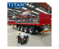 Air Suspension Of Flatbed Trailer With Front Wall