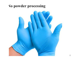 Disposable Blue Nitrile Examination Gloves