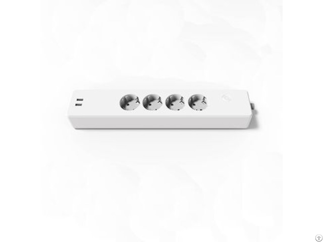 European Type Tuya Multi Outlet Socket With 2 Usb