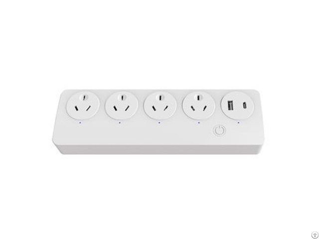 Australia Standard Tuya Multi Outlet Socket With 2 Usb Cable Length 1 8m