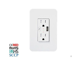 Usa Canada Standard Wifi Smart Power Wall Outlet