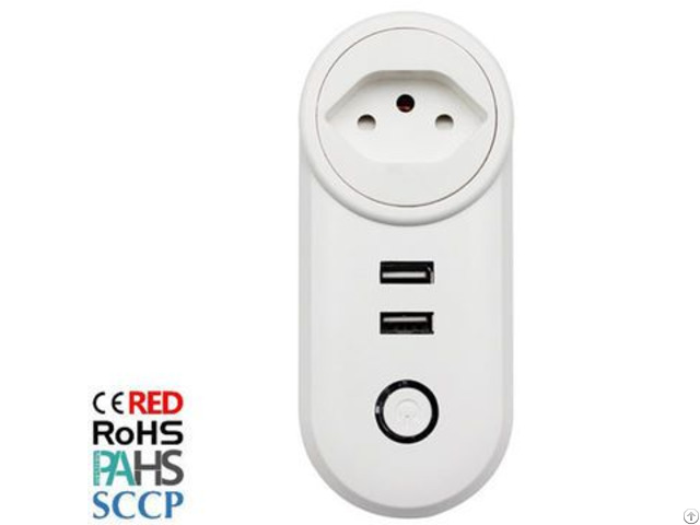 Switzerland Energy Meter Smart Wifi Socket Plug With 2 Usb