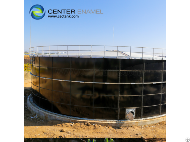 Glass Fused To Steel Sludge Storage Tank For Wastewater Treatment Project