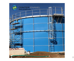 Anti Corrosion Glass Fused Tanks For Biogas Storage With Tough Enameled Steel Plates