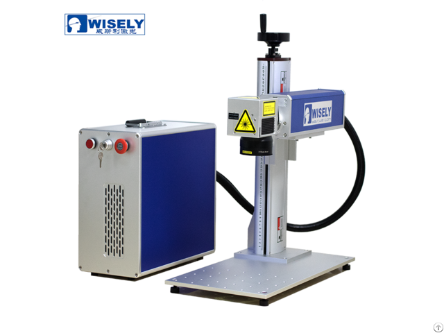 Wisely 60w Mopa Laser Marking Machine Do Colour Printing On Stainless