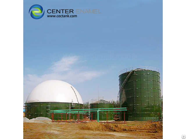 Glass Fused Steel Custom Covers Liquid Storage Tanks