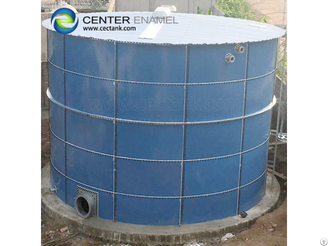 Biogas Power Plant Glass Fused Steel Tanks For Anaerobic Fermentation