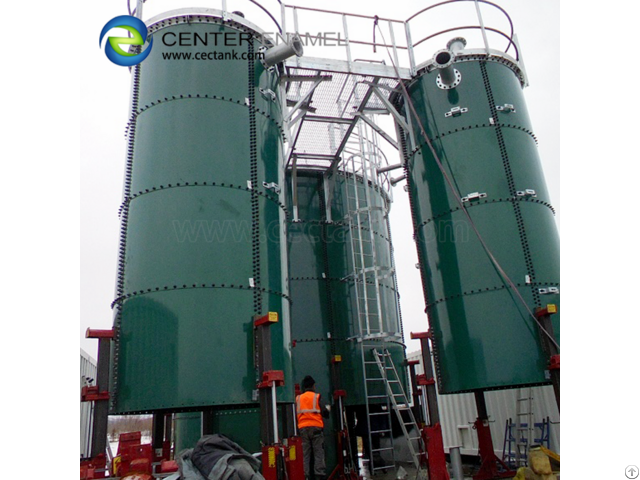 Wastewater Treat Plant Glass Fused To Steel Tanks For Potable Water Storage