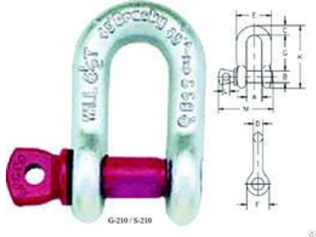 Crosby G 210 D Shackle Screw Pin Type