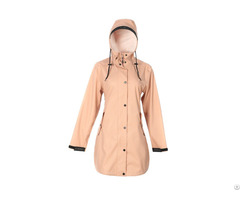 Ladies Long Pu Raincoat Kbw1028