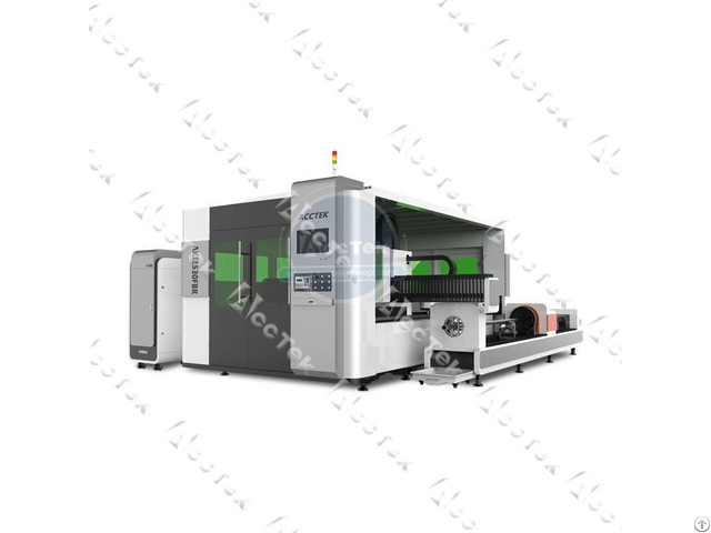 Akj1530fbr Metal Fiber Laser Machine With Raytool Cutting Head