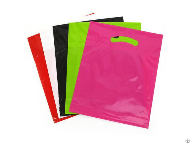 Plastic Shopping Bags Die Cut Handle