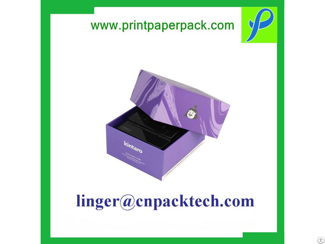 Luxury Paper Cardboard Gold Stamping Logo Gift Packing Box