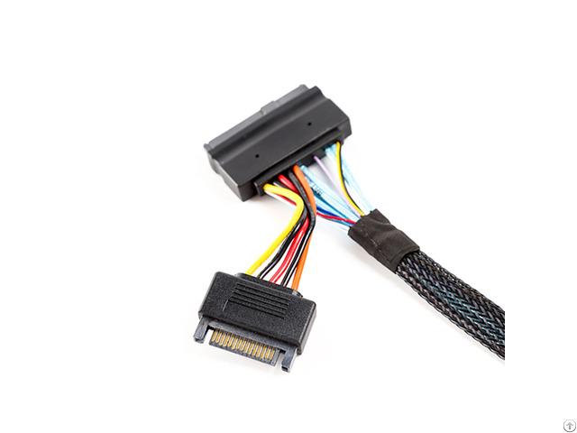 Customied Mini Sas Sff 8643 To 8639 Wlatch Cable