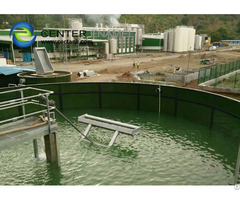 Glass Fused Steel Roof Waste Water Storage Tanks Municipal Sewage Treatment Tank