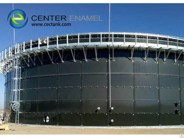 Glass Fused To Steel Waste Water Storage Tanks Vitreous Enamel Coating Process