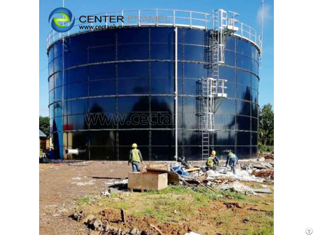 Enamel Coated Bolted Storage Tanks For Waste Water Plants Constructions And Electro