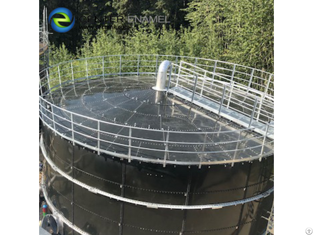 Acid Alkali Resistance Waste Water Storage Tanks Glass Fused To Steel Tank