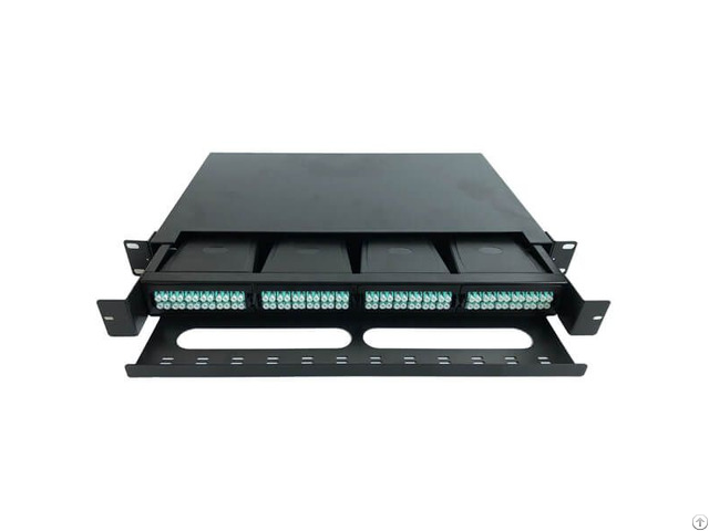 1u Rack Mount High Density Slide Out Fibre Patch Panel Up To 4x Fhd Cassettes