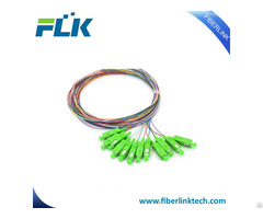 Sc Apc Sm 12 Pack Multi Color Fiber Optic Unjacketed Pigtails