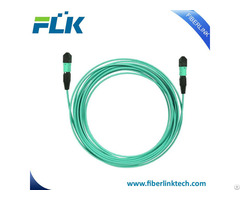 Fiber Optic Mtp Mpo Om3 12 Cores Trunk Cable Assembling Patchcord