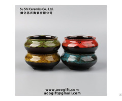 Succulent Mini Pots Colorful Glazed