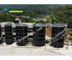 Customized Design Bolted Anaerobic Digester Tanks With Glass Fused To Steel Roof
