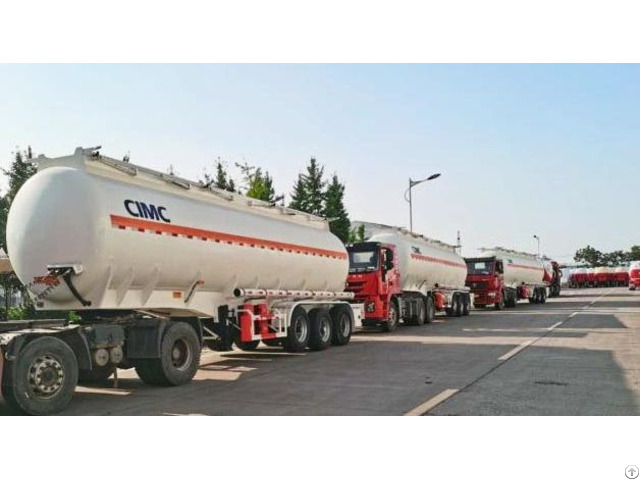 Cimc 3 Sets Stainless Steel Fuel Tank Trailer Will Be Sent To Ghana