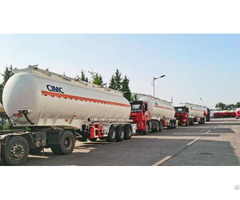 Cimc 3 Sets Stainless Steel Fuel Tank Trailer Will Be Sent To Ghana