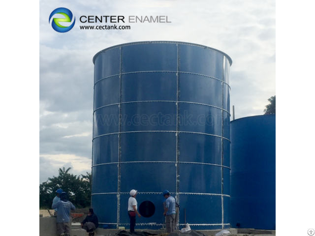 Iso9001 Anaerobic Digestion Tanks With Three Phase Separator For Biogas Project