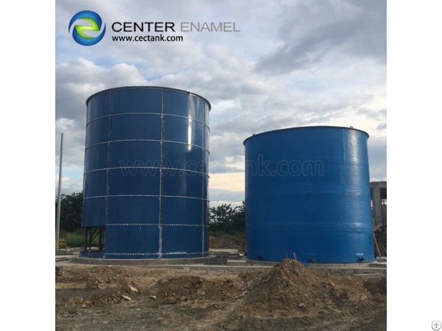 Above Ground Anaerobic Digestion Tanks For Wastewater Treatment Project