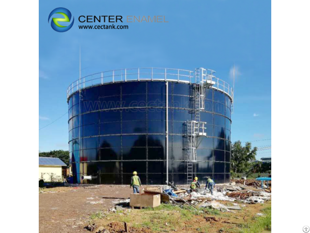 Glass Fused To Steel Anaerobic Digester Tank For Biogas Project In Inner Mongolia