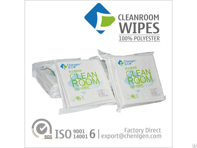 Factory Direct Polyester Wiping Cloths Cleanroom Wipers