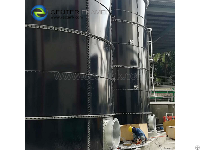 Porcelain Enamel Paint Anaerobic Digester Tank For Renewable Energy Process