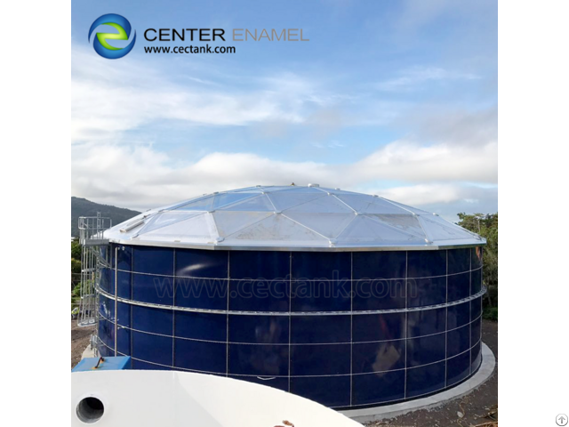 Glossy Anaerobic Digester Tank For Wastewater Treatment Plant