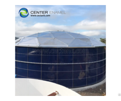 Blue Digester Tank With Double Membrane For Anaerobic Digestion Plants