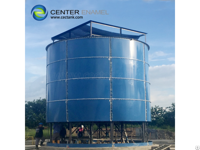 Glass Lined Steel Frac Sand Storage Tanks 6 0 Mohs Hardness High Durability