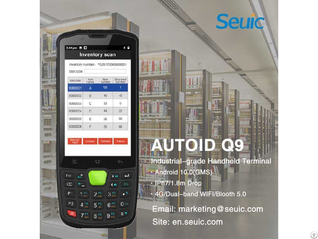 Android Autoid Q9 Industrial Handheld Computer Durable Capture Tools For Logistics